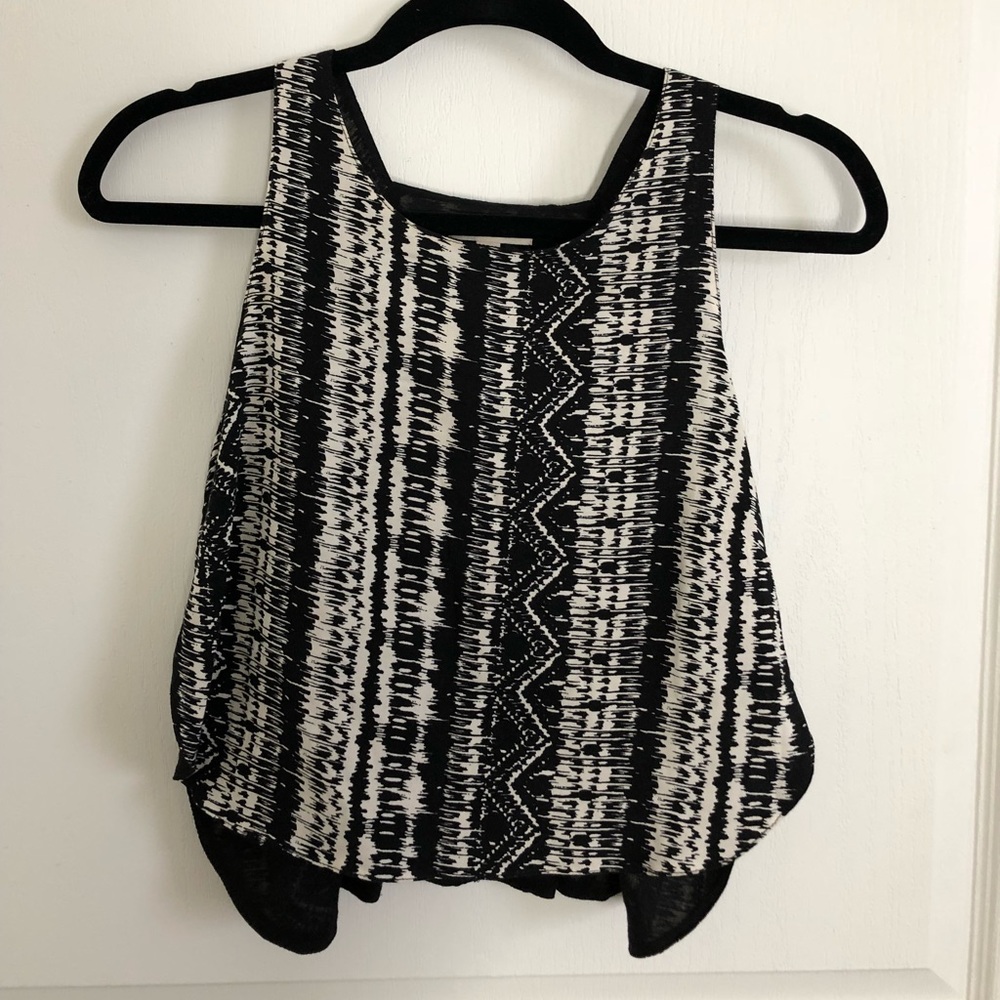 Urban Outfitters high neck crop top w/ side split